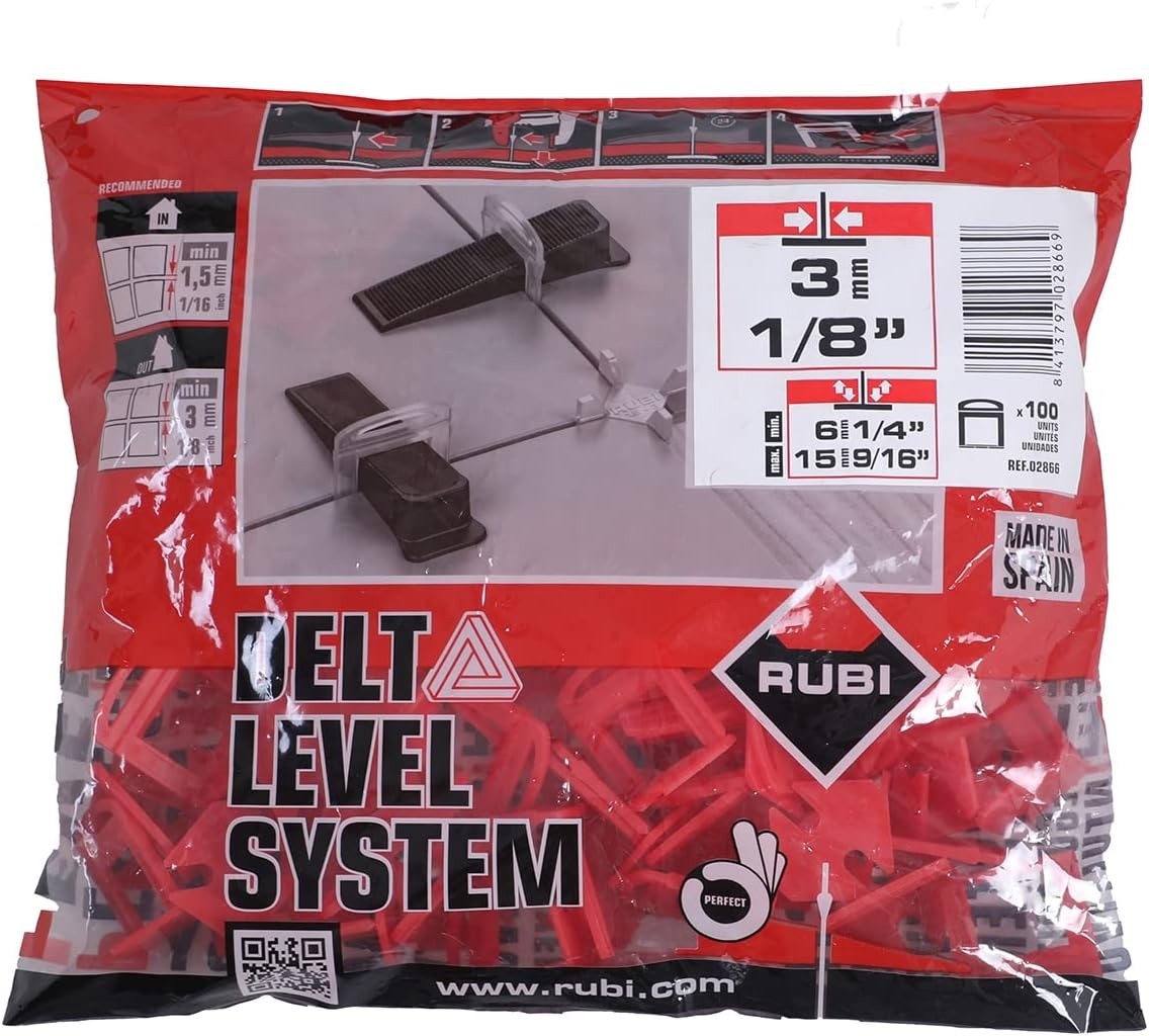 RUBI DELTA LEVEL BRIDA ROJO 3mm 02866 Bl.  (6-15mm) | Galería Viterra