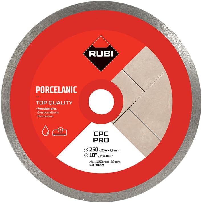 RUBI DISCO CONTINUO CPC 250 PRO 30959 ROJO  GRES PORCELANICO | Galería Viterra