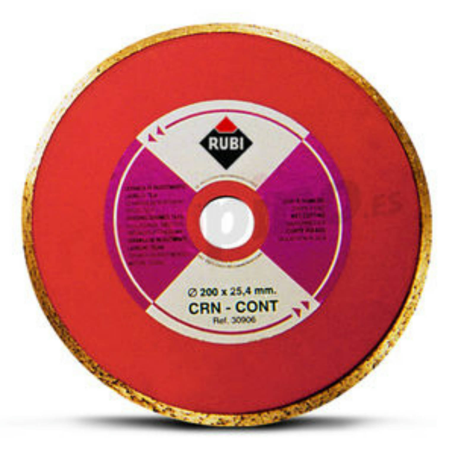 RUBI DISCO CONTINUO CRN 200  30906 NARANJA  CERAMICA | Galería Viterra