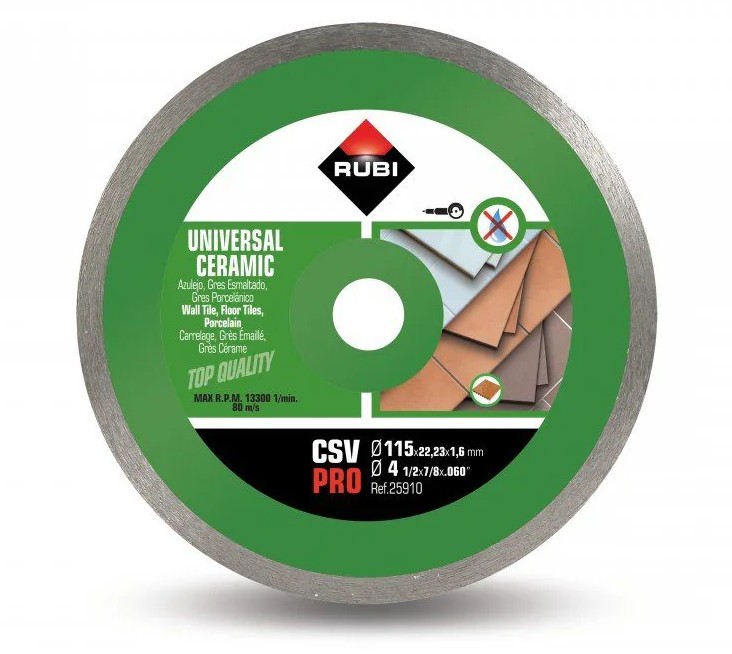 RUBI DISCO CONTINUO CSV 115 PRO 25910 VERDE  CERAMICA | Galería Viterra