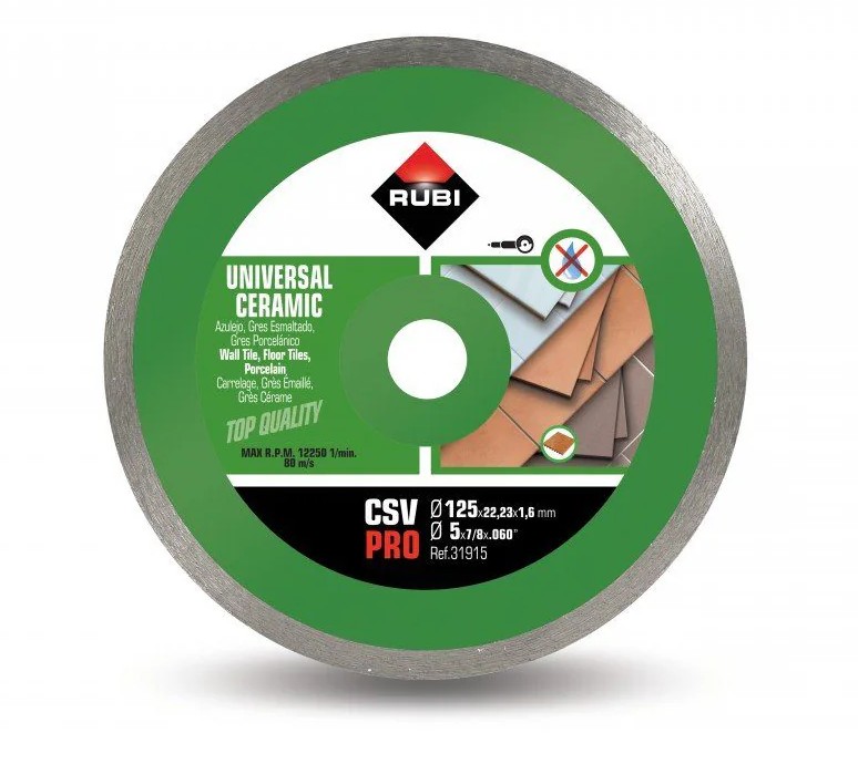 RUBI DISCO CONTINUO CSV 125 PRO 31915 VERDE  CERAMICA | Galería Viterra